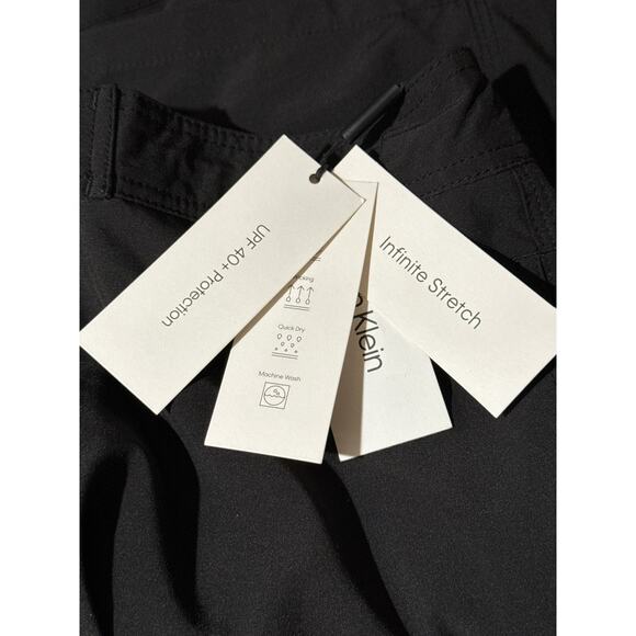 Calvin Klein Black Board Shorts Swim Trunks Boardshorts L NWT - Picture 8 of 11